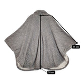 45R/45rpm ふわふわ裏毛ポンチョ 定価30800円 ポンチョ グレー レディース フォーティーファイブアールピーエム【中古】5-1022T♪