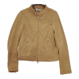 FREAK'S STORE 163-3519 スウェード やぎ革 レザー ライダース ジャケット ブルゾン ベージュ レディース フリークスストア【中古】5-0906T∞
