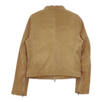 FREAK'S STORE 163-3519 スウェード やぎ革 レザー ライダース ジャケット ブルゾン ベージュ レディース フリークスストア【中古】5-0906T∞