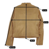 FREAK'S STORE 163-3519 スウェード やぎ革 レザー ライダース ジャケット ブルゾン ベージュ レディース フリークスストア【中古】5-0906T∞