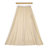AMERI プリーツ UND 2WAY SHEER CHAMBRAY SKIRT ロングスカート ピンク レディース アメリ【中古】5-0416M∞