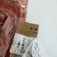 AMERI プリーツ UND 2WAY SHEER CHAMBRAY SKIRT ロングスカート ピンク レディース アメリ【中古】5-0416M∞