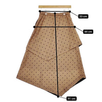 AMERI NDRESSED MONOGRAM HEM DESIGN SKIRT ロングスカート キャメル レディース アメリ【中古】5-0416M∞
