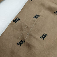 AMERI UNDRESSED MONOGRAM DRAPE COLLAR BLOUSE  モノグラム柄 ドレープ ブラウス シャツ キャメル レディース アメリ【中古】5-0416M∞