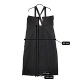 patterntorso ポリエステル ジャンパースカート ワンピース ブラック レディース パターントルソ【中古】5-0416M∞