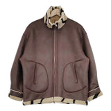 Ameri VINTAGE 2WAY REVERSIBLE BOA JACKET サイズF ブルゾン ベージュ ブラウン レディース アメリヴィンテージ【中古】5-1030A◎