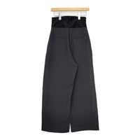 Liesse ポリエステル ハイウエスト パンツ チャコールグレー レディース リエス【中古】5-0915T∞