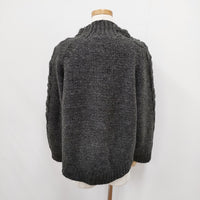 Ameri VINTAGE 02920120160 レースアップ アクリルウール セーター ニット チャコールグレー レディース アメリヴィンテージ【中古】5-0922T◎