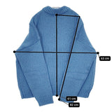 MODE ROBE アルパカウールニット ニット トップス セーター ニット ブルー レディース モードローブ【中古】5-0906T∞