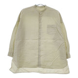 nest Robe 01181-1034 リネンハイカウントバンドカラーシャツ 製品染め 長袖シャツ ライトグリーン レディース ネストローブ【中古】5-0601M∞