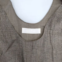 nest Robe 01201-1013 リネン 千鳥格子 オーバーオール サロペット ベージュ レディース ネストローブ【中古】5-0324M∞