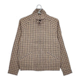 R&D.M.Co- 新品 ロビンソンズチェック スウィングトップ where is my dog? ブルゾン ブラウン レディース オールドマンズテーラー【中古】5-0323M♪