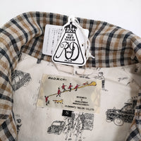 R&D.M.Co- 新品 ロビンソンズチェック スウィングトップ where is my dog? ブルゾン ブラウン レディース オールドマンズテーラー【中古】5-0323M♪