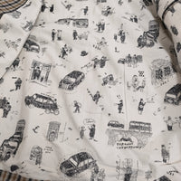 R&D.M.Co- 新品 ロビンソンズチェック スウィングトップ where is my dog? ブルゾン ブラウン レディース オールドマンズテーラー【中古】5-0323M♪