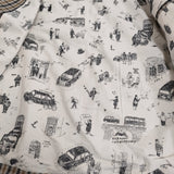 R&D.M.Co- 新品 ロビンソンズチェック スウィングトップ where is my dog? ブルゾン ブラウン レディース オールドマンズテーラー【中古】5-0323M♪