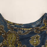 45R/45rpm インディゴギマニットプリントワンピース 定価52800円 ネイビー レディース フォーティーファイブアールピーエム【中古】5-0608S♪