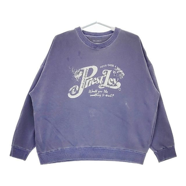 Johnbull/GOOD ROCK SPEED ピグメントダイ 加工 トレーナー スウェット ネイビー レディース ジョンブル/グッドロックスピード【中古】5-0416M∞