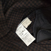 nest Robe 01193-1249 ミニチェックタックプリーツキュロット ウールコットン パンツ ブラウン ネイビー レディース ネストローブ【中古】5-0906T∞