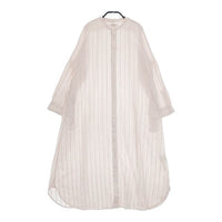 nest Robe 01211-1007 コットンリネンドビーストライプシャツ ワンピース ピンク レディース ネストローブ【中古】5-0405M∞