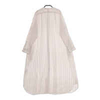 nest Robe 01211-1007 コットンリネンドビーストライプシャツ ワンピース ピンク レディース ネストローブ【中古】5-0405M∞