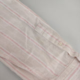 nest Robe 01211-1007 コットンリネンドビーストライプシャツ ワンピース ピンク レディース ネストローブ【中古】5-0405M∞