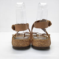 BIRKENSTOCK YARA 23cm アンクルストラップ サンダル ブラウン レディース ビルケンシュトック【中古】5-0313G◎
