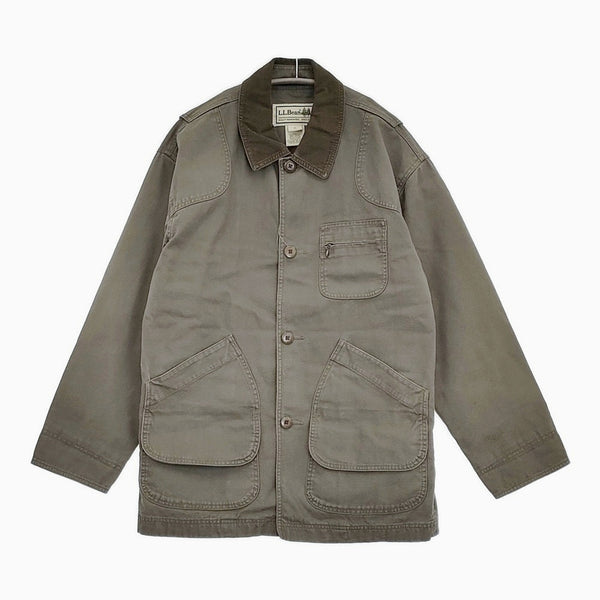 L.L.Bean Original Field Coat サイズS 定価29700円 コットンの裏地付き ダック地 ジャケット カーキ メンズ エルエルビーン【中古】5-0920T♪
