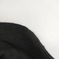gasa ウールリネン 丸襟 ワンピース ブラック レディース ガサ【中古】5-0906T∞