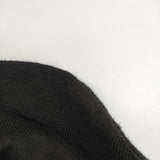 gasa ウールリネン 丸襟 ワンピース ブラック レディース ガサ【中古】5-0906T∞