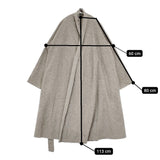 nest Robe フリース スウェット 01163-2010 ガウンコート ヤク混 日本製 コート グレー レディース ネストローブ【中古】5-1104T△