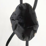 mina perhonen hanaha toast bag aba9726 トーストバッグ トートバッグ ブラック アイボリー レディース ミナペルホネン【中古】5-0929G∞