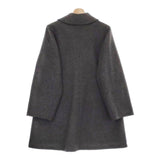 GANNI Wool Midi Jacket ウールミディジャケット F8505 定価78100円 チェスターコート 23AW チャコールグレー レディース ガニー【中古】5-0131A♪