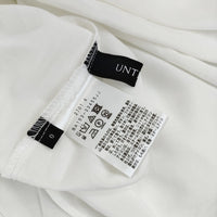 UNTITLED レーヨンポリエステル ギャザー BA153-33455JJ ブラウス シャツ ホワイト レディース アンタイトル【中古】5-0420M△