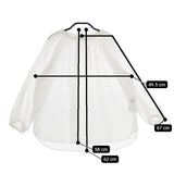 UNTITLED レーヨンポリエステル ギャザー BA153-33455JJ ブラウス シャツ ホワイト レディース アンタイトル【中古】5-0420M△