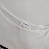 heliopole フランス製 バスクシャツ 長袖Ｔシャツ カットソー ロンＴ ホワイト ブラック レディース エリオポール【中古】5-0807M∞
