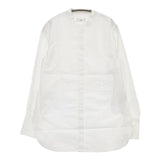 IENA バンドカラーオックスロングシャツ 定価16500円 比翼ボタン 長袖シャツ 23SS ホワイト レディース イエナ【中古】5-0807M∞