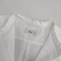IENA バンドカラーオックスロングシャツ 定価16500円 比翼ボタン 長袖シャツ 23SS ホワイト レディース イエナ【中古】5-0807M∞
