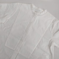 IENA バンドカラーオックスロングシャツ 定価16500円 比翼ボタン 長袖シャツ 23SS ホワイト レディース イエナ【中古】5-0807M∞