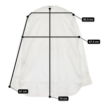 IENA バンドカラーオックスロングシャツ 定価16500円 比翼ボタン 長袖シャツ 23SS ホワイト レディース イエナ【中古】5-0807M∞