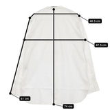 IENA バンドカラーオックスロングシャツ 定価16500円 比翼ボタン 長袖シャツ 23SS ホワイト レディース イエナ【中古】5-0807M∞