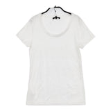 iCB 刺繍入り 定価11000円 サイズS CKKCYCM0413 レース 半袖Ｔシャツ カットソー ホワイト レディース アイシービー【中古】5-0608S♪