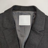 GALLARDAGALANTE 未使用品 Saxony ウール サキソニー チェスターコート チャコールグレー レディース ガリャルダガランテ【中古】5-0820T∞