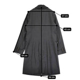 GALLARDAGALANTE 未使用品 Saxony ウール サキソニー チェスターコート チャコールグレー レディース ガリャルダガランテ【中古】5-0820T∞