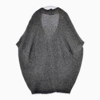 ARTISAN モヘヤ混 ノースリーブ ニット ロング カーディガン チャコールグレー レディース アルチザン【中古】5-0814T∞