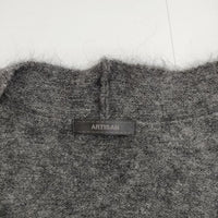 ARTISAN モヘヤ混 ノースリーブ ニット ロング カーディガン チャコールグレー レディース アルチザン【中古】5-0814T∞