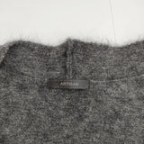 ARTISAN モヘヤ混 ノースリーブ ニット ロング カーディガン チャコールグレー レディース アルチザン【中古】5-0814T∞