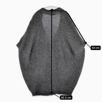 ARTISAN モヘヤ混 ノースリーブ ニット ロング カーディガン チャコールグレー レディース アルチザン【中古】5-0814T∞