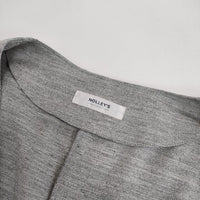 NOLLEY'S Light ボタンレス ロング ジレ ベスト グレー レディース ノーリーズ【中古】5-0807M∞