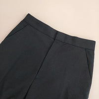 DRESSTERIOR ワイドスラックス リネン混 パンツ ネイビー レディース ドレステリア【中古】5-0807G∞