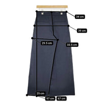 DRESSTERIOR ワイドスラックス リネン混 パンツ ネイビー レディース ドレステリア【中古】5-0807G∞